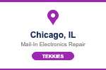 Chicago IL mail-in electronics repair location - Tekkies serving Chicago